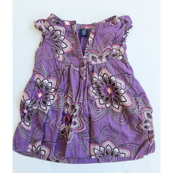 GAP 12- 18 months purple print Dress - Picture 1 of 1